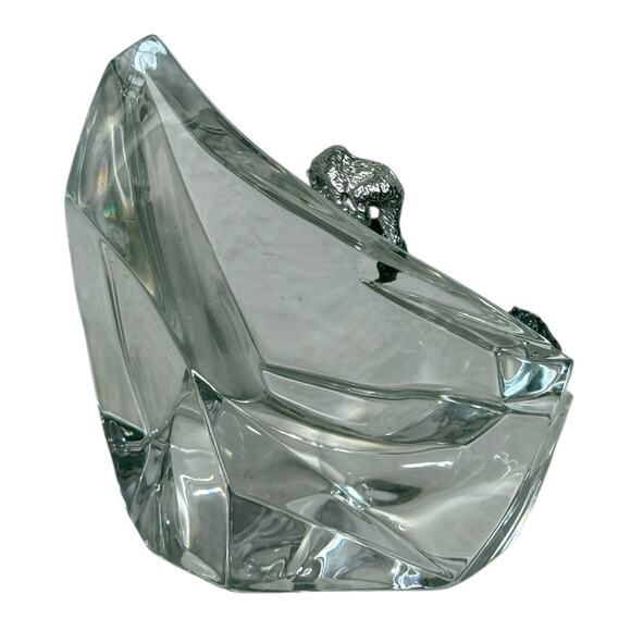 The Franklin Mint James Carpenter Crystal Caper Sterling Polar Bear Iceberg 1987 - Picture 2 of 16